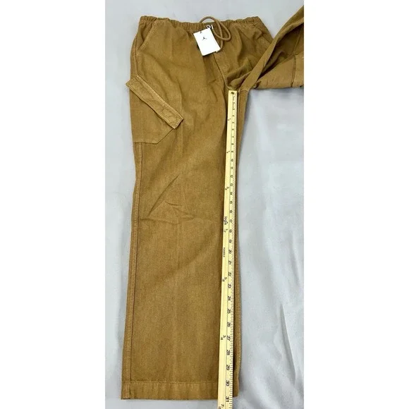 Nike Jordan Essentials Washed Chicago Pants FN6364-231‎ Brown Men's LARGE NWT